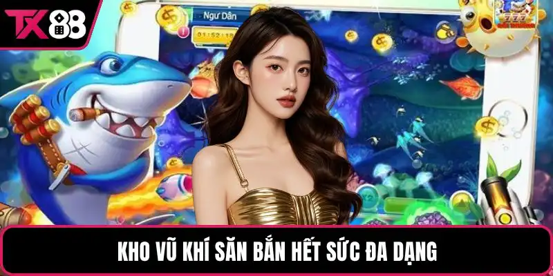 Kho vũ khí săn bắn hết sức đa dạng