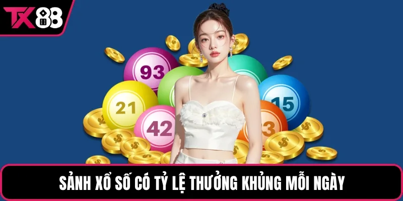 Sảnh xổ số có tỷ lệ thưởng khủng mỗi ngày